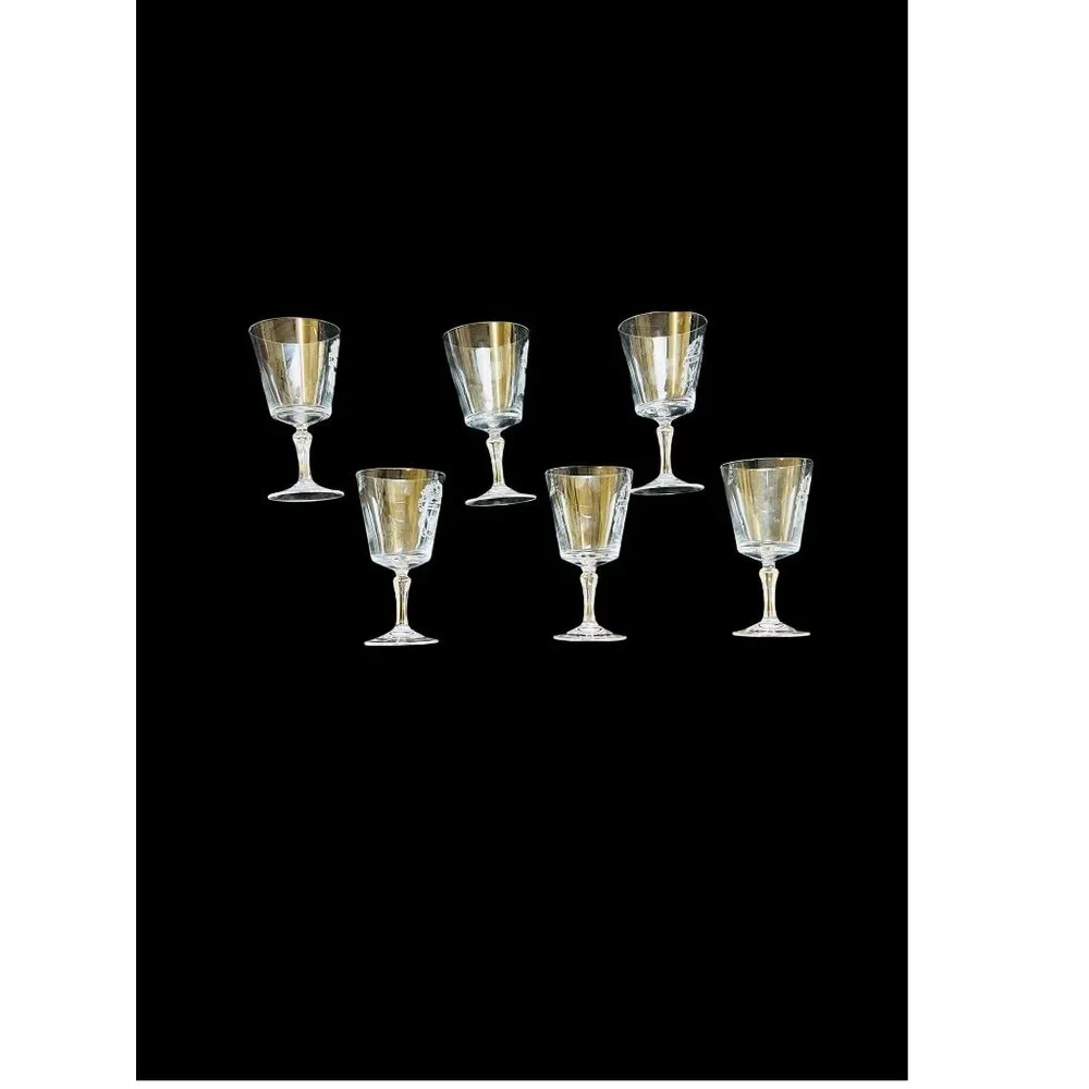 Bleikristall Leaded Crystal Vintage Coat of Arms 6 Ramsey Clan Etched Glasses - Picture 7 of 11